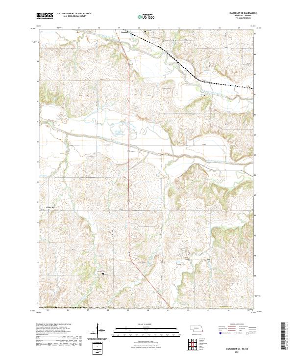 Humboldt SE, NE-KS — USGS 7.5-minute topo (2021)