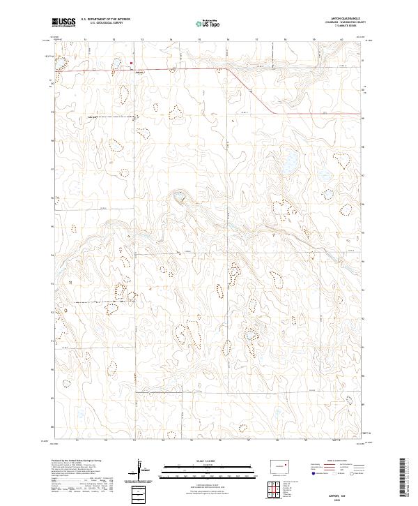 Anton, CO — USGS 7.5-minute topo (2022)