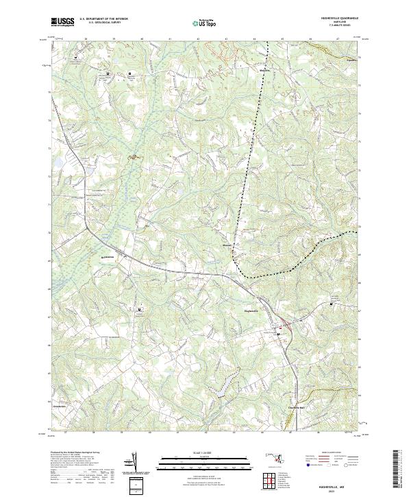 Hughesville, MD — USGS 7.5-minute topo (2023)
