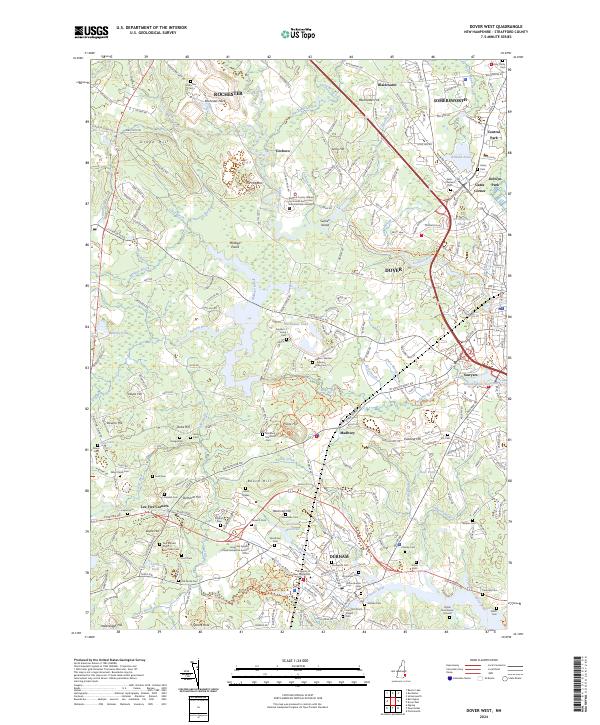 Dover West, NH — USGS 7.5-minute topo (2024)