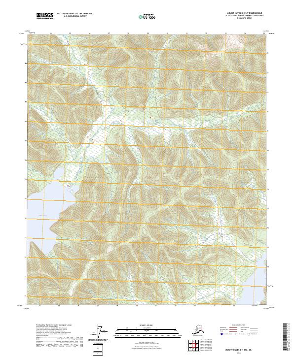 Mount Hayes D-1 SW, AK — USGS 7.5-minute topo (2024)