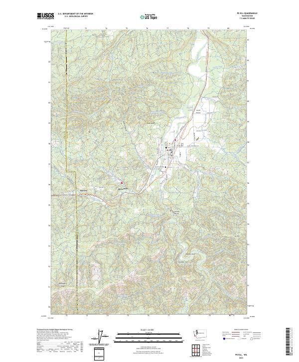 Pe Ell, WA — USGS 7.5-minute topo (2023)