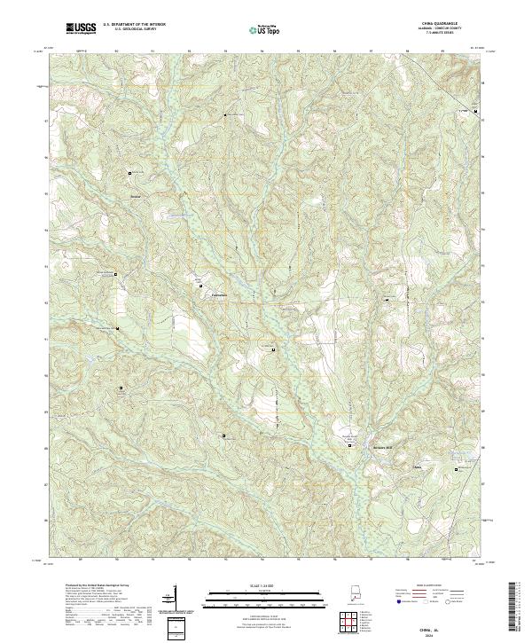 China, AL — USGS 7.5-minute topo (2024)