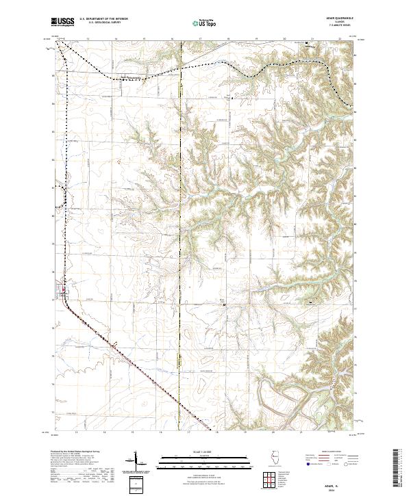 Adair, IL — USGS 7.5-minute topo (2024)