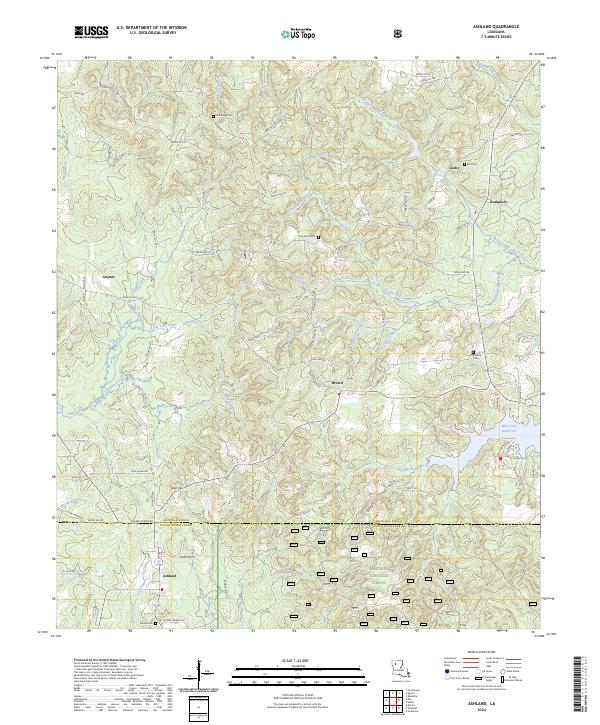 Ashland, LA — USGS 7.5-minute topo (2024)
