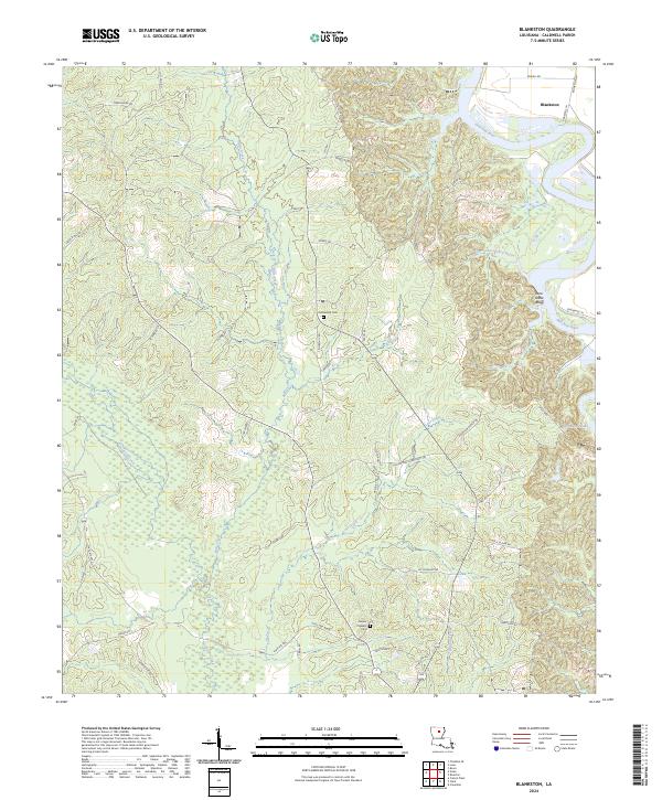 Blankston, LA — USGS 7.5-minute topo (2024)