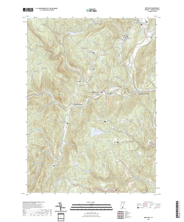 Newfane, VT — USGS 7.5-minute topo (2024)