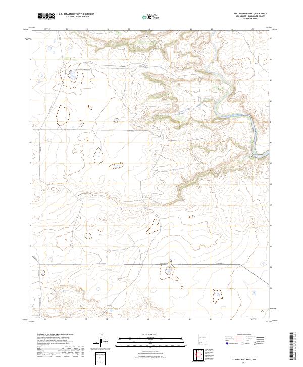 Ojo Negro Creek, NM — USGS 7.5-minute topo (2023)