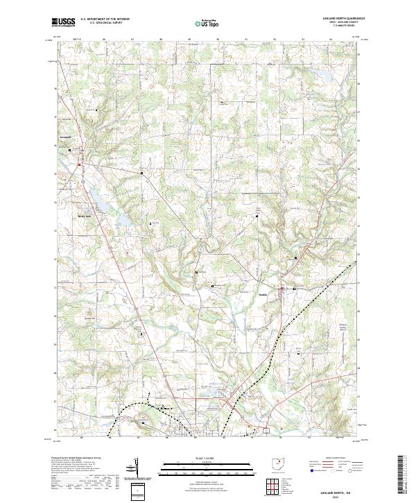 Ashland North, OH — USGS 7.5-minute topo (2023)