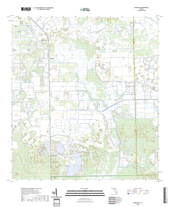 Sunniland, FL — USGS 7.5-minute topo (2024)