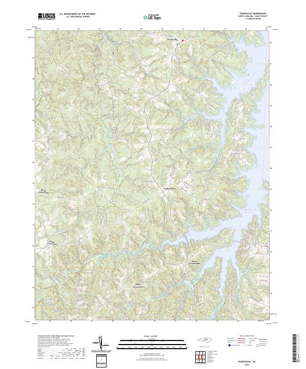 Townsville, NC — USGS 7.5-minute topo (2022)
