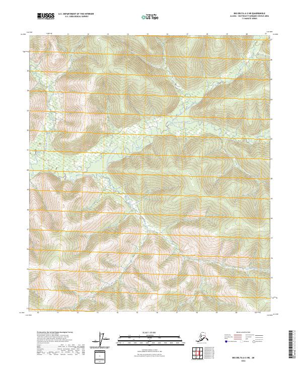 Big Delta A-2 NE, AK — USGS 7.5-minute topo (2024)