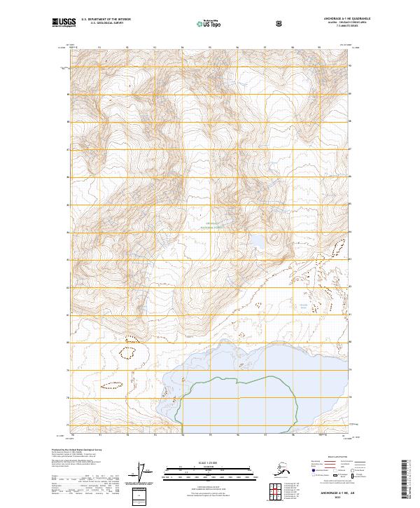 Anchorage A-1 NE, AK — USGS 7.5-minute topo (2023)