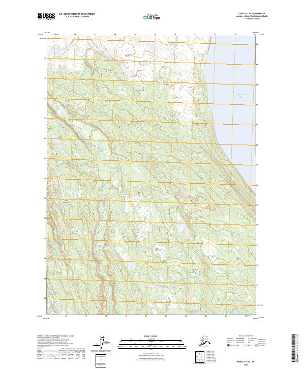 Kenai A-3 SE, AK — USGS 7.5-minute topo (2024)
