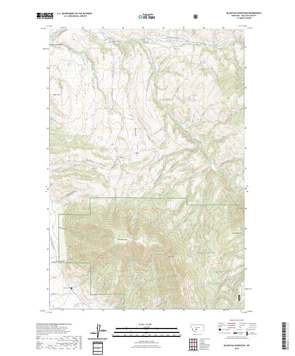 Blacktail Mountain, MT — USGS 7.5-minute topo (2024)