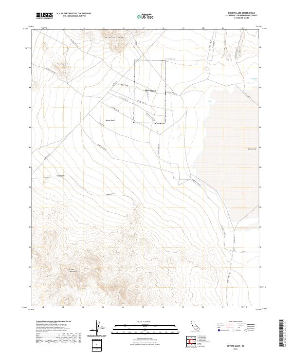 Coyote Lake, CA — USGS 7.5-minute topo (2021)