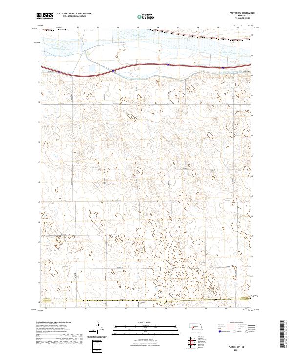 Paxton SW, NE — USGS 7.5-minute topo (2021)