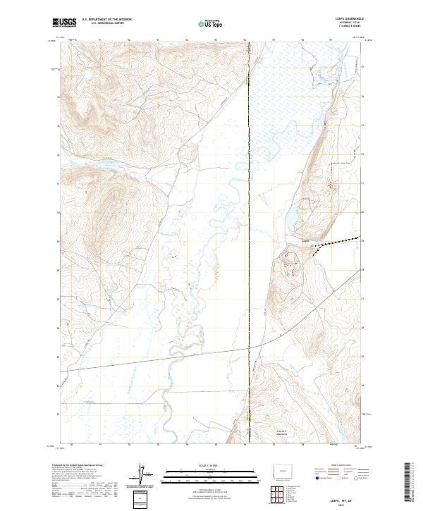 Leefe, WY-UT — USGS 7.5-minute topo (2021)