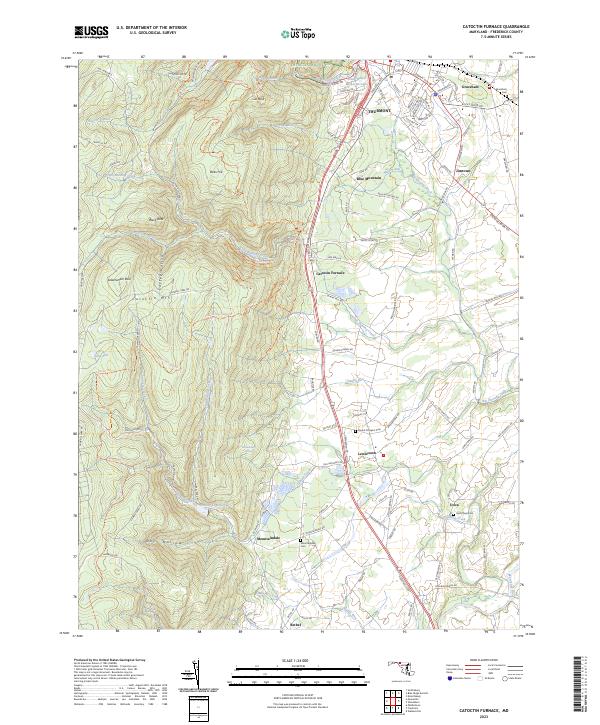 Catoctin Furnace, MD — USGS 7.5-minute topo (2023)