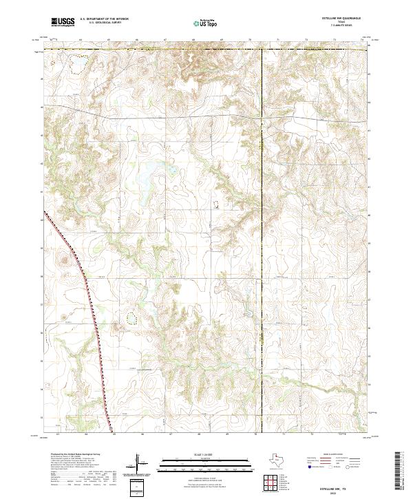 Estelline NW, TX — USGS 7.5-minute topo (2022)
