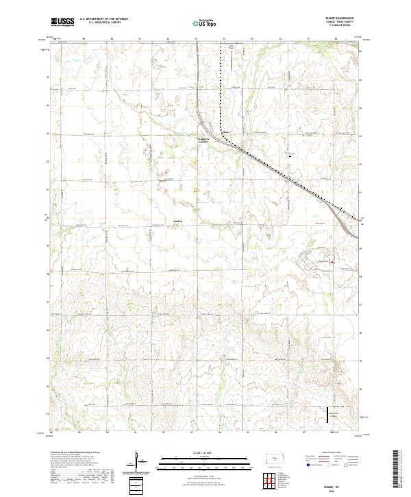 Elmer, KS — USGS 7.5-minute topo (2022)