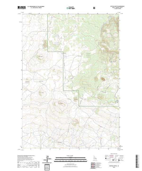 Crystal Butte, ID — USGS 7.5-minute topo (2024)