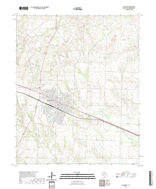 Childress, TX — USGS 7.5-minute topo (2022)