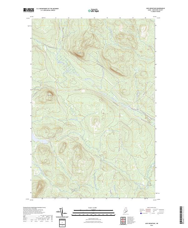 Jack Mountain, ME — USGS 7.5-minute topo (2024)