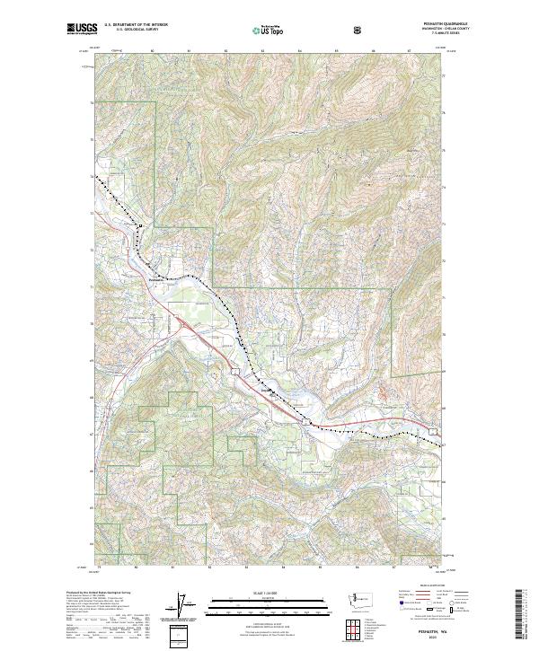 Peshastin, WA — USGS 7.5-minute topo (2023)