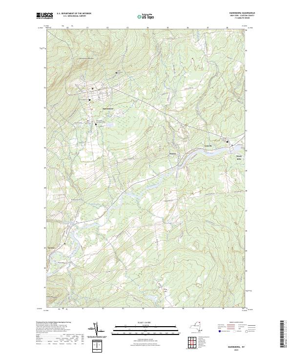 Dannemora, NY — USGS 7.5-minute topo (2023)