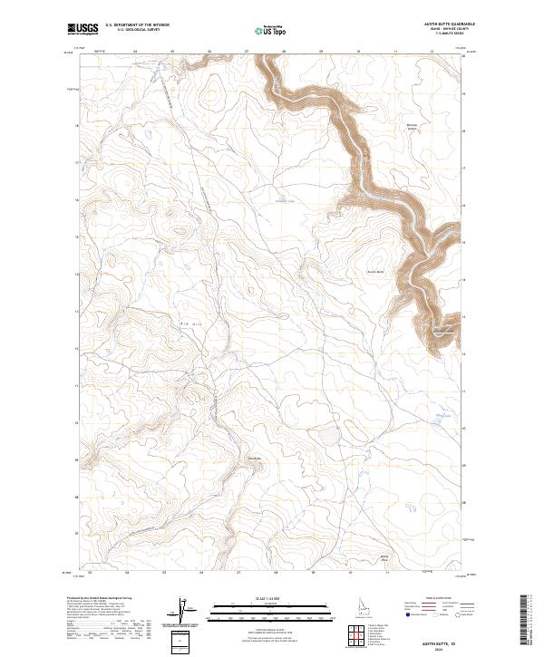 Austin Butte, ID — USGS 7.5-minute topo (2024)