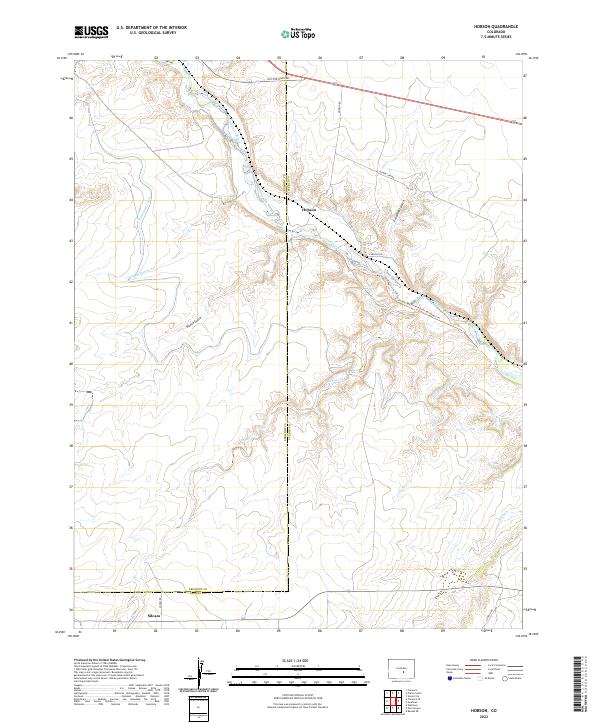 Hobson, CO — USGS 7.5-minute topo (2022)