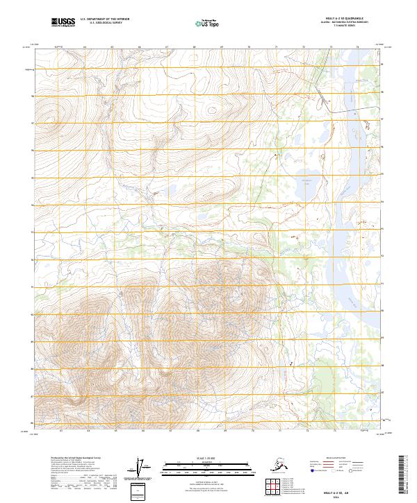 Healy A-2 SE, AK — USGS 7.5-minute topo (2024)