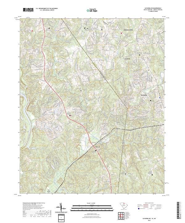 Catawba NE, SC-NC — USGS 7.5-minute topo (2024)
