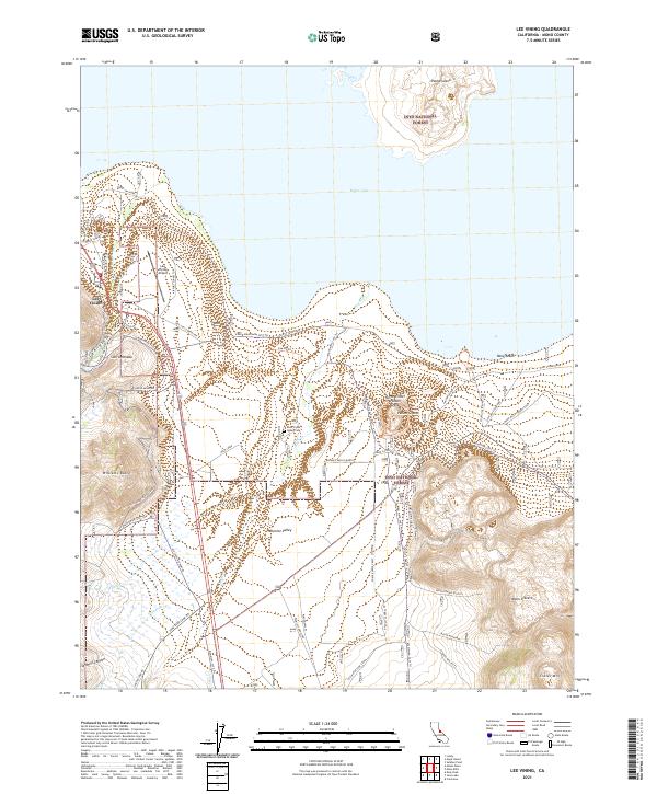 Lee Vining, CA — USGS 7.5-minute topo (2021)
