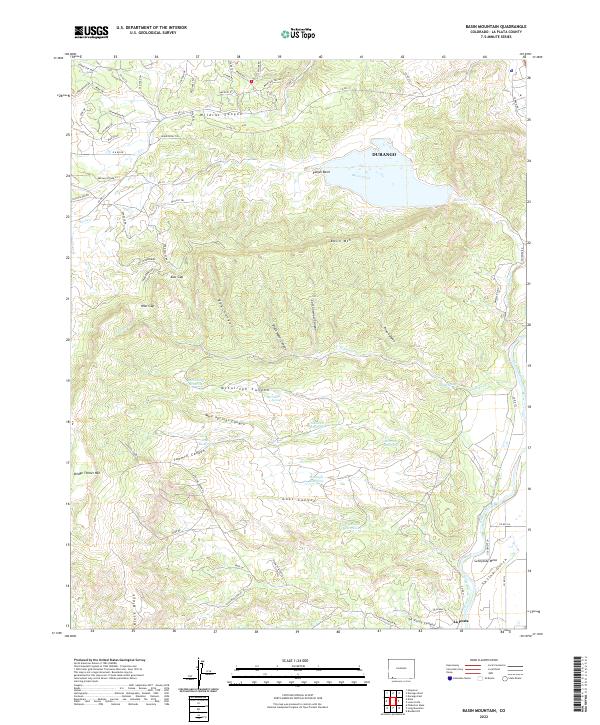 Basin Mountain, CO — USGS 7.5-minute topo (2022)