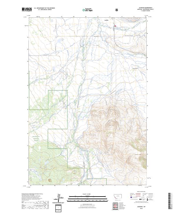 Jackson, MT — USGS 7.5-minute topo (2024)