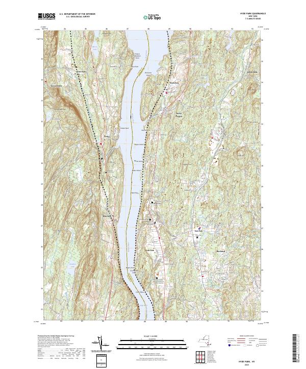 Hyde Park, NY — USGS 7.5-minute topo (2023)