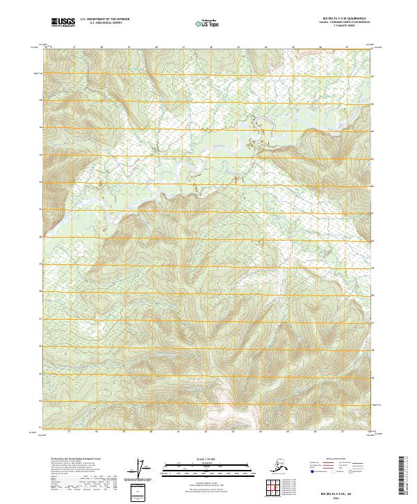 Big Delta C-5 SE, AK — USGS 7.5-minute topo (2024)