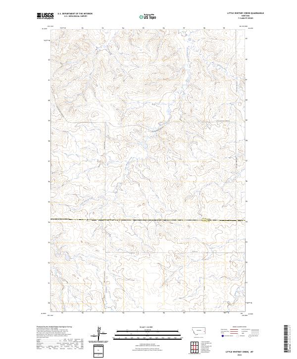 Little Whitney Creek, MT — USGS 7.5-minute topo (2024)