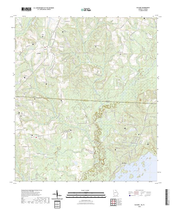 Calvary, GA-FL — USGS 7.5-minute topo (2024)