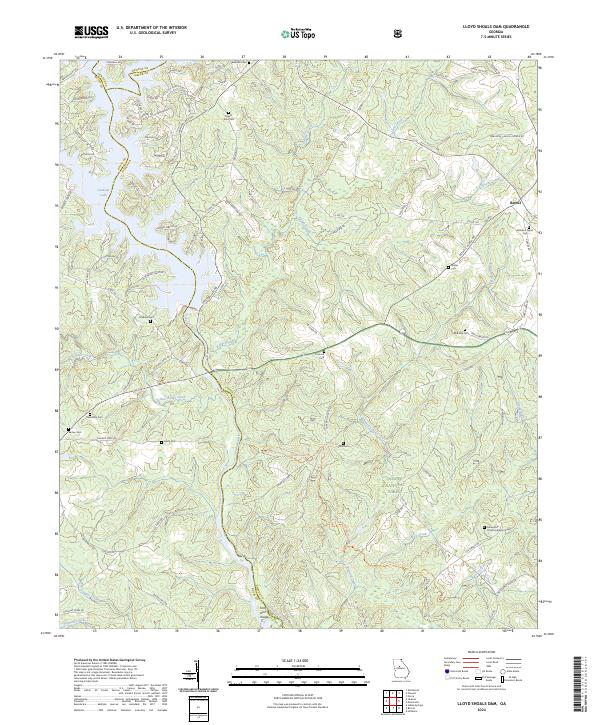 Lloyd Shoals Dam, GA — USGS 7.5-minute topo (2024)
