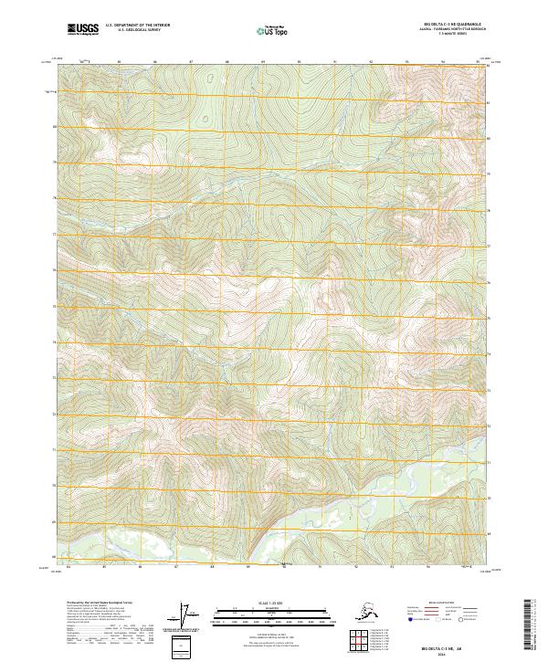Big Delta C-3 NE, AK — USGS 7.5-minute topo (2024)