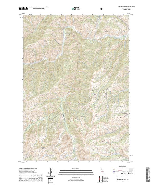 Boardman Creek, ID — USGS 7.5-minute topo (2024)