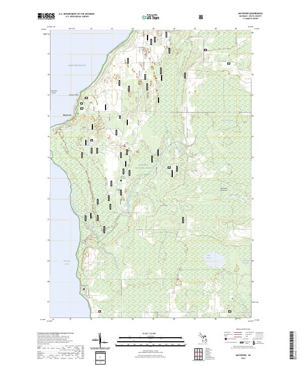 Maywood, MI — USGS 7.5-minute topo (2023)