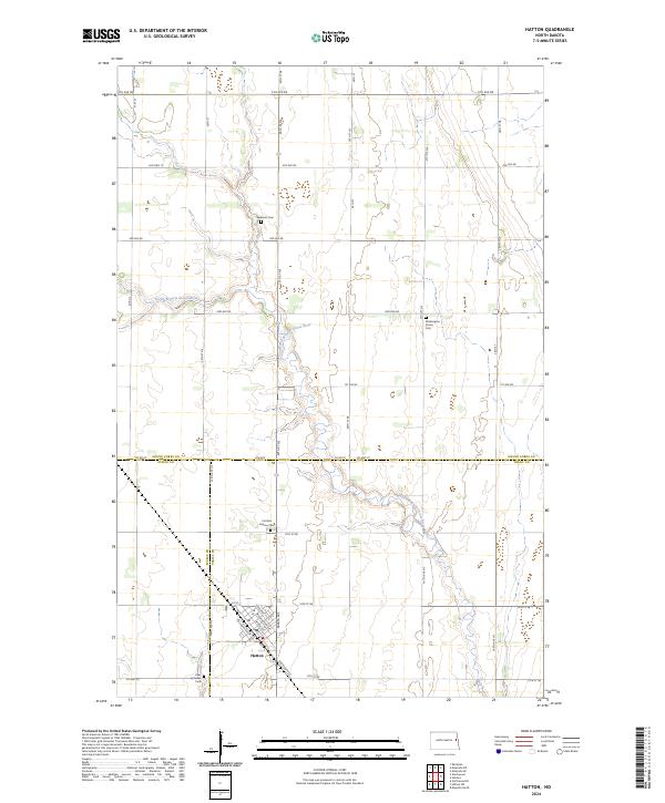 Hatton, ND — USGS 7.5-minute topo (2024)