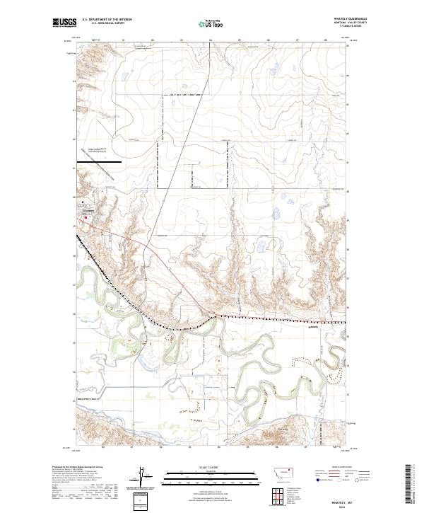 Whately, MT — USGS 7.5-minute topo (2024)