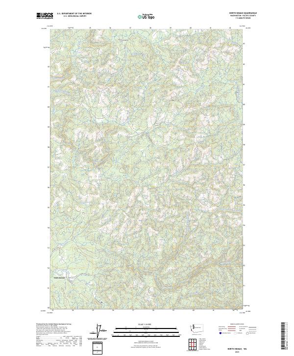 North Nemah, WA — USGS 7.5-minute topo (2023)