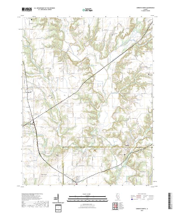 Sorento North, IL — USGS 7.5-minute topo (2024)