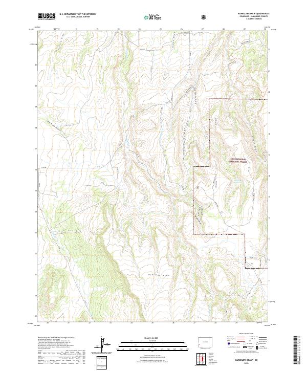 Barkelew Draw, CO — USGS 7.5-minute topo (2022)